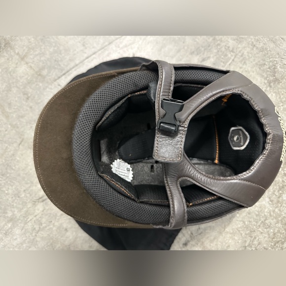 Samshield Alcantara Equestrian Riding Helmet, Custom, Brown, Size 7 1/8, GUC - Picture 7 of 10